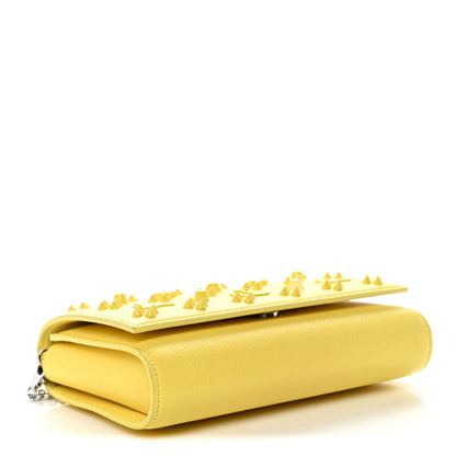 Christian Louboutin Calfskin Spikes Loubinthesky Paloma Clutch  Piou 4 of 11