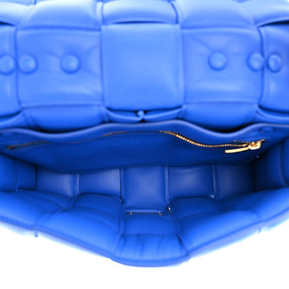 Bottega Veneta Lambskin Maxi Intreccio Padded Chain Cassette Crossbody Bag Cobalt 5 of 10