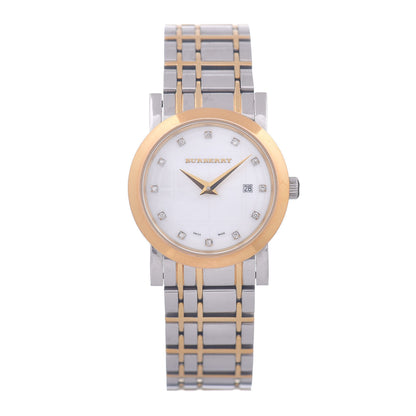 Burberry Stainless Steel Diamond Mother of Pearl 28mm Quartz Watch BU1375 1 of 5