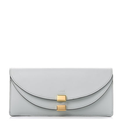 Chloe Calfskin Georgia Flap Wallet Airy Grey 1 of 9