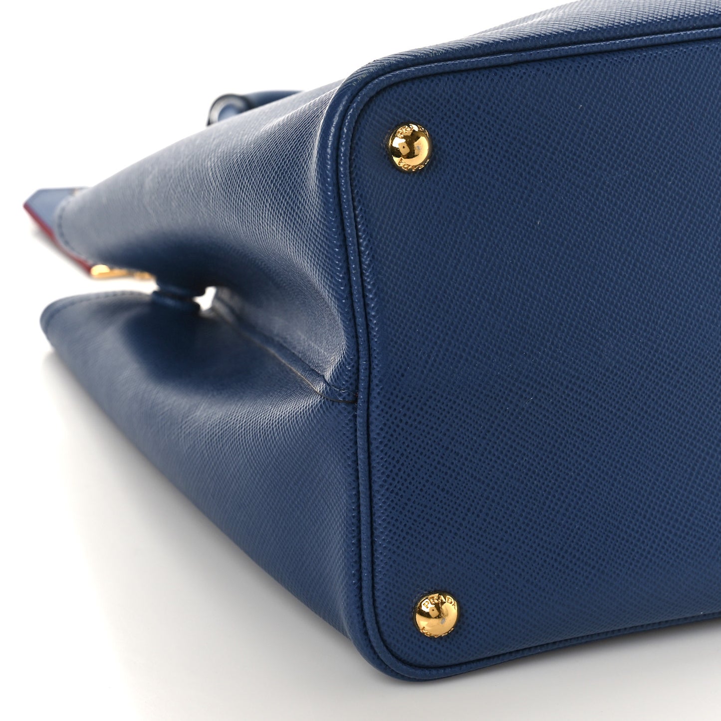 Saffiano Cuir Large Double Bag Bleuette