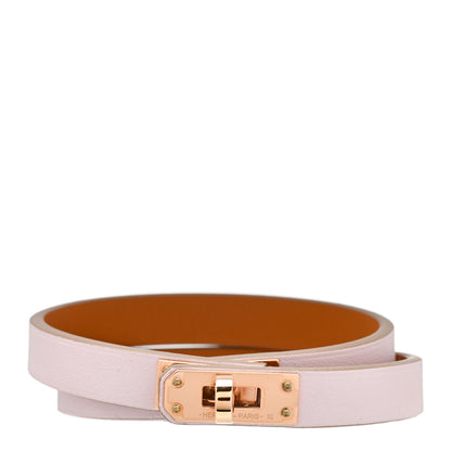 Hermes Swift Kelly Double Tour Bracelet Mauve Pale 1 of 7