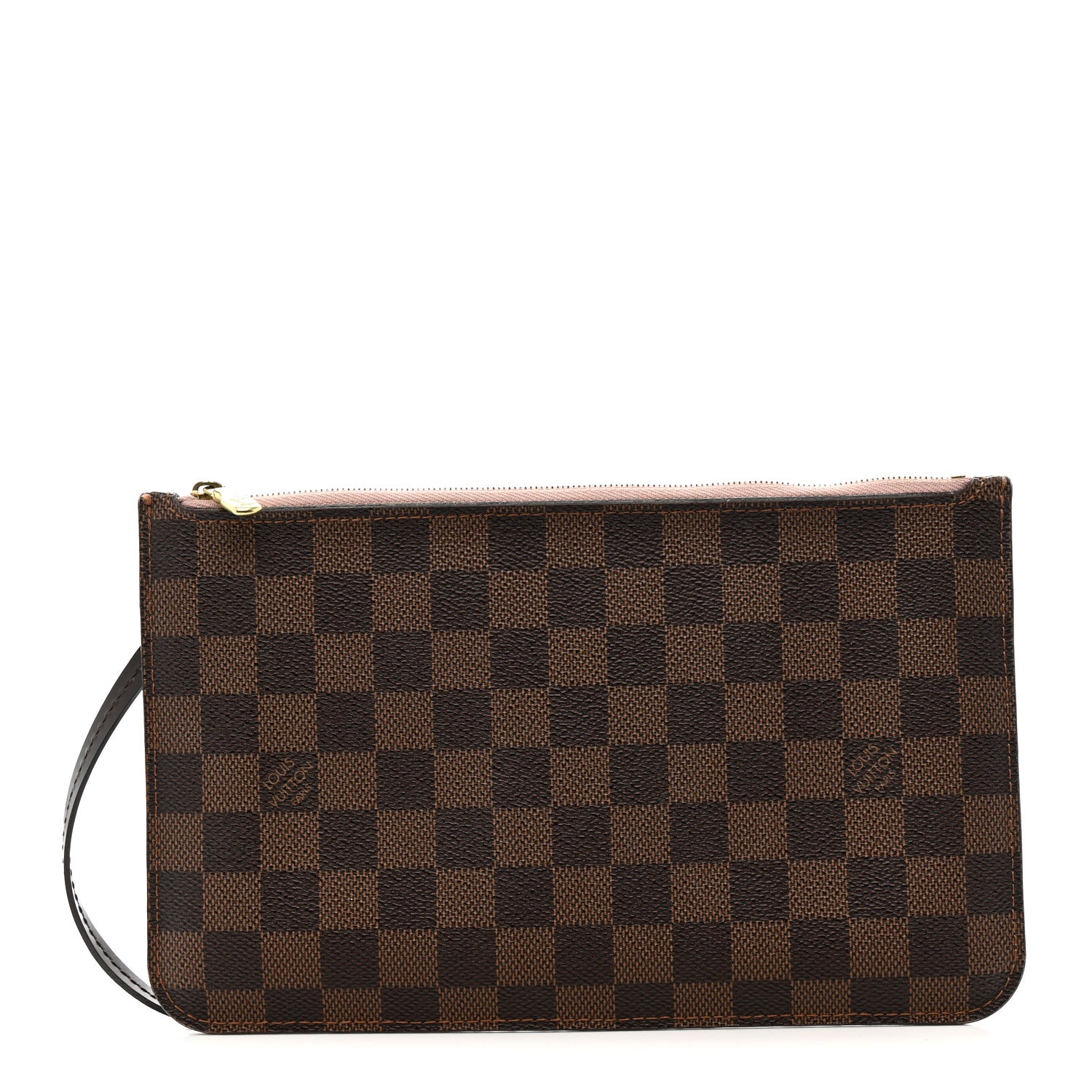 Louis Vuitton Damier Ebene Neverfull MM GM Pochette Rose Ballerine 1 of 11