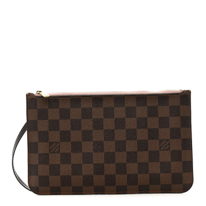 Louis Vuitton Damier Ebene Neverfull MM GM Pochette Rose Ballerine 1 of 11
