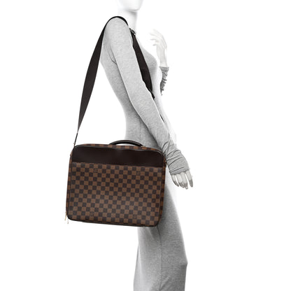 Louis Vuitton Damier Ebene Porte Ordinateur Sabana Computer Case 2 of 13