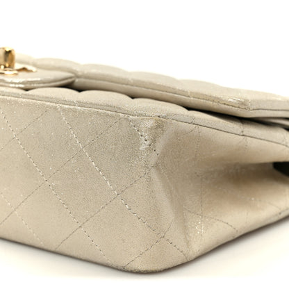 Chanel Metallic Canvas Quilted Medium Double Flap Light Gold 11 of 11