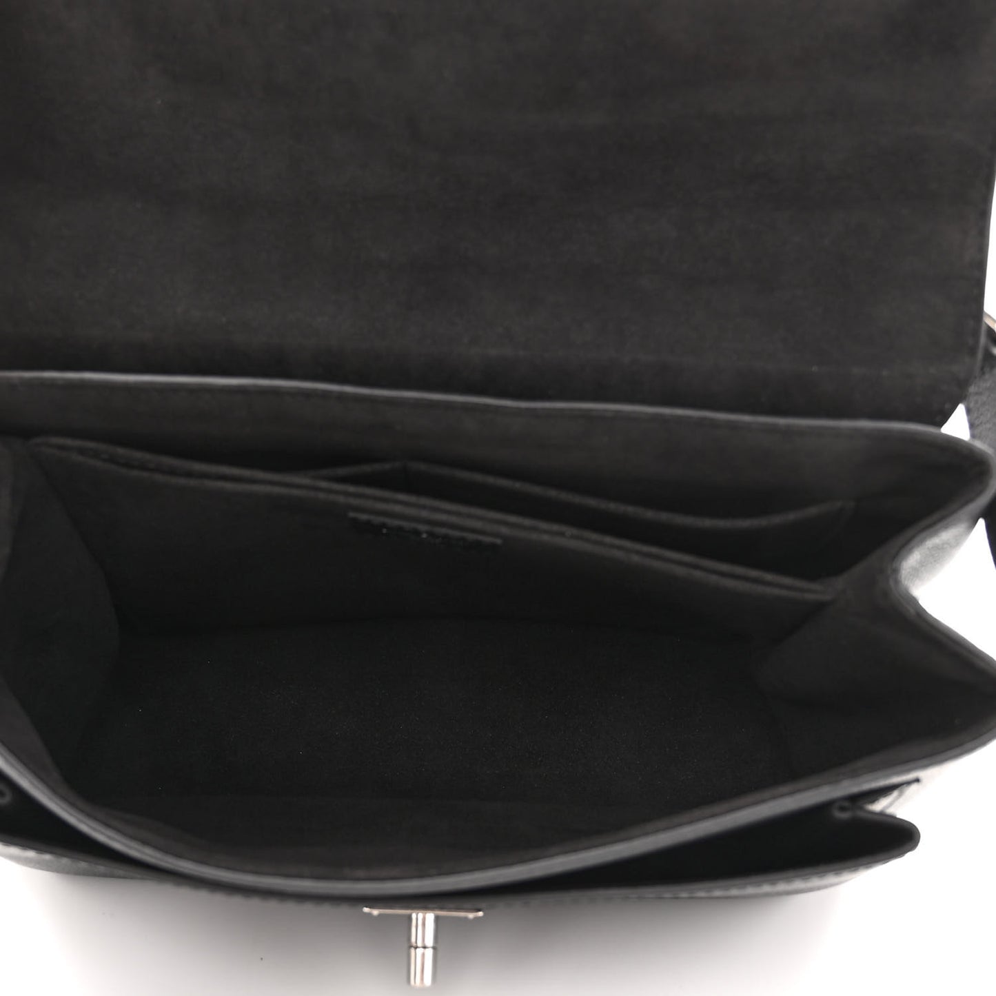 Soft Calfskin My Lockme Top Handle Black