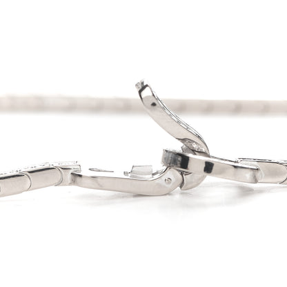 Cartier 18K White Gold Diamond Agrafe Necklace 5 of 5