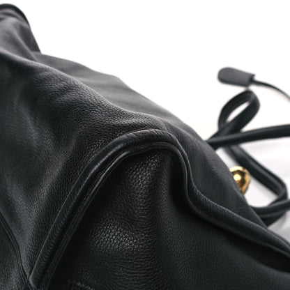 Alexander McQueen Pebbled Calfskin Large Skull Padlock Zip Around Tote Black 11 of 24