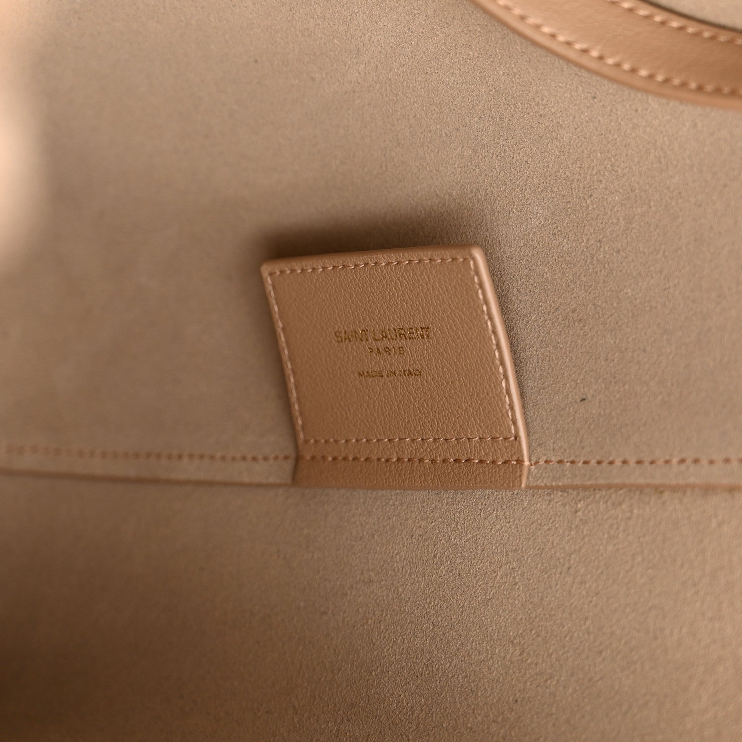 Saint Laurent Calfskin Large Shopping Tote Dark Toffee 7 of 10