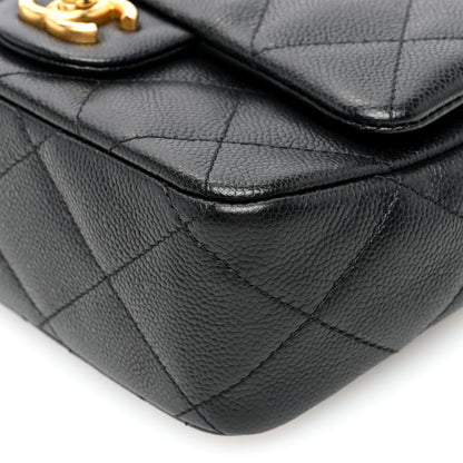 Chanel Caviar Quilted Mini Sweetheart Flap Black 10 of 10