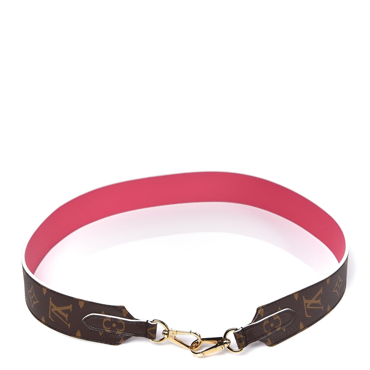 Monogram Bandouliere Shoulder Strap Hot Pink