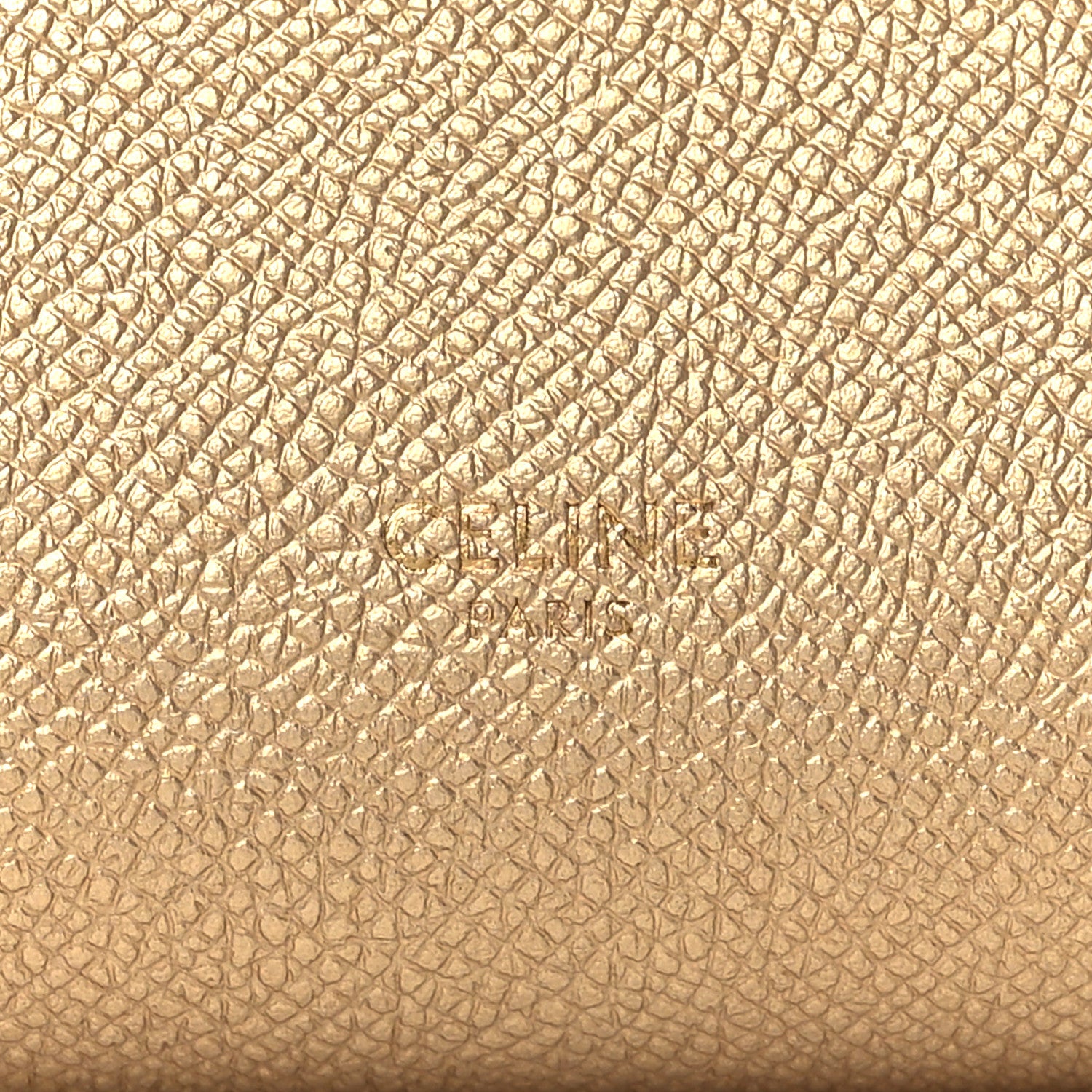 Celine Laminated Calfskin Nano Belt Bag Gold 6 of 8