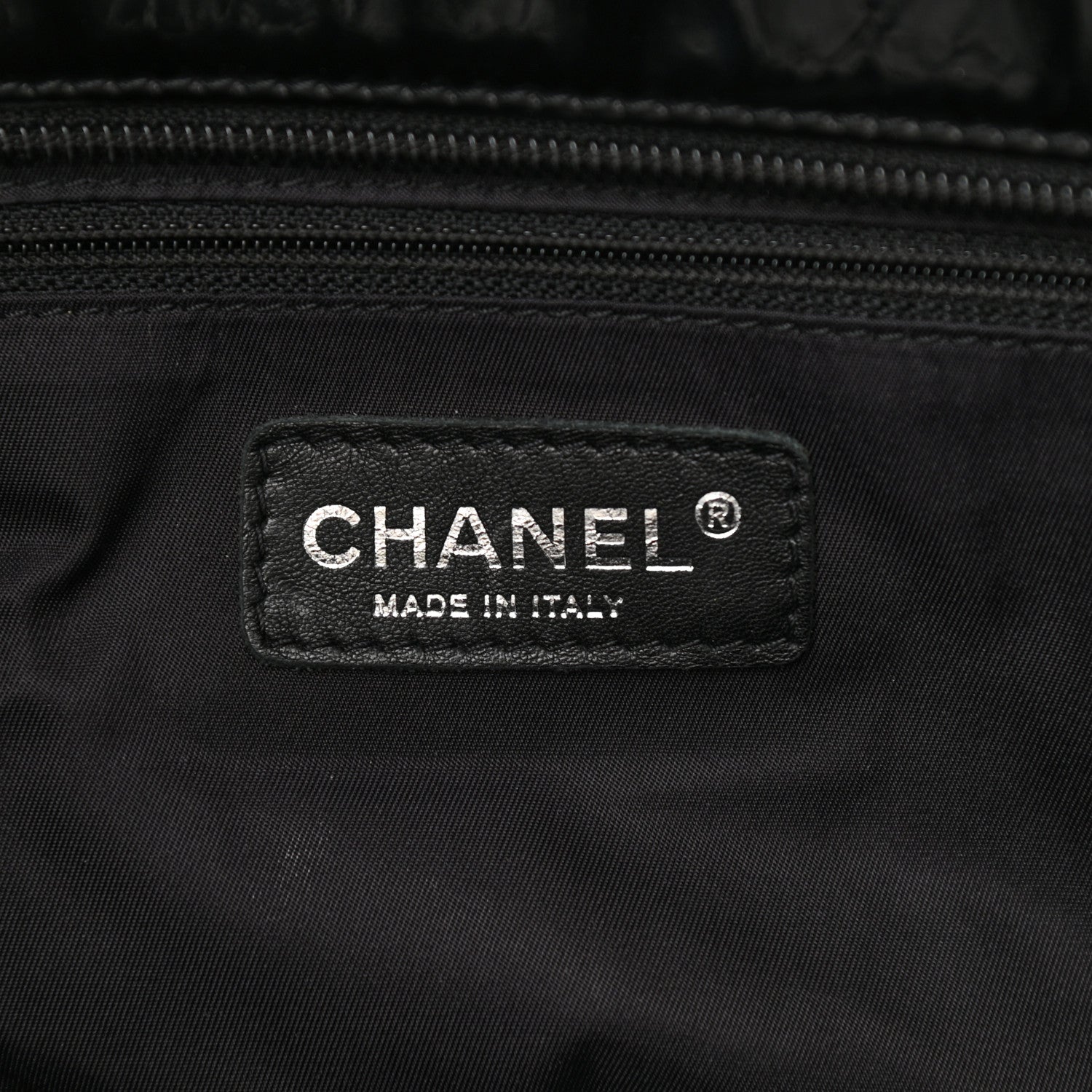 Chanel Vinyl Quilted Large Paris Biarritz Tote Black 7 of 17