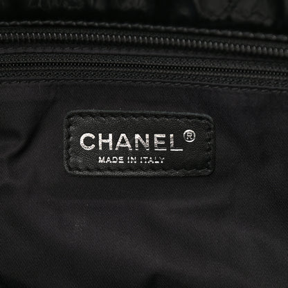 Chanel Vinyl Quilted Large Paris Biarritz Tote Black 7 of 17