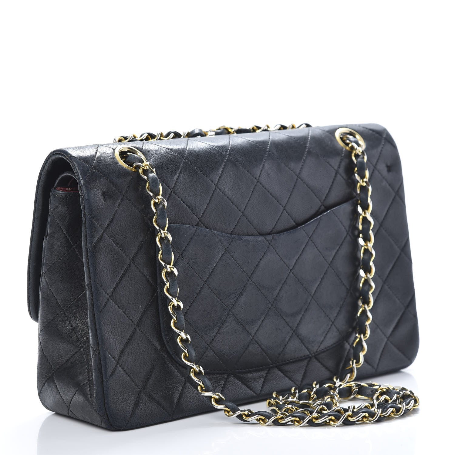 Chanel Lambskin Quilted Medium Double Flap Black 2 of 19
