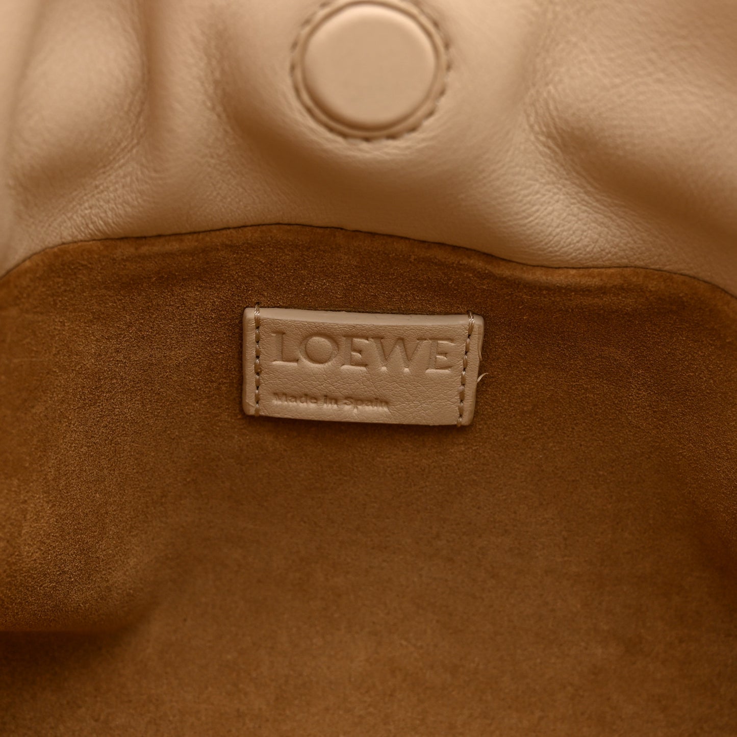 Calfskin Mini Flamenco Knot Clutch Angora