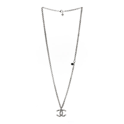 Chanel Crystal CC Necklace Ruthenium 3 of 7