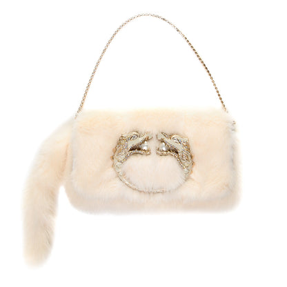 Gucci Mink Jewel Dragon Evening Bag 1 of 7