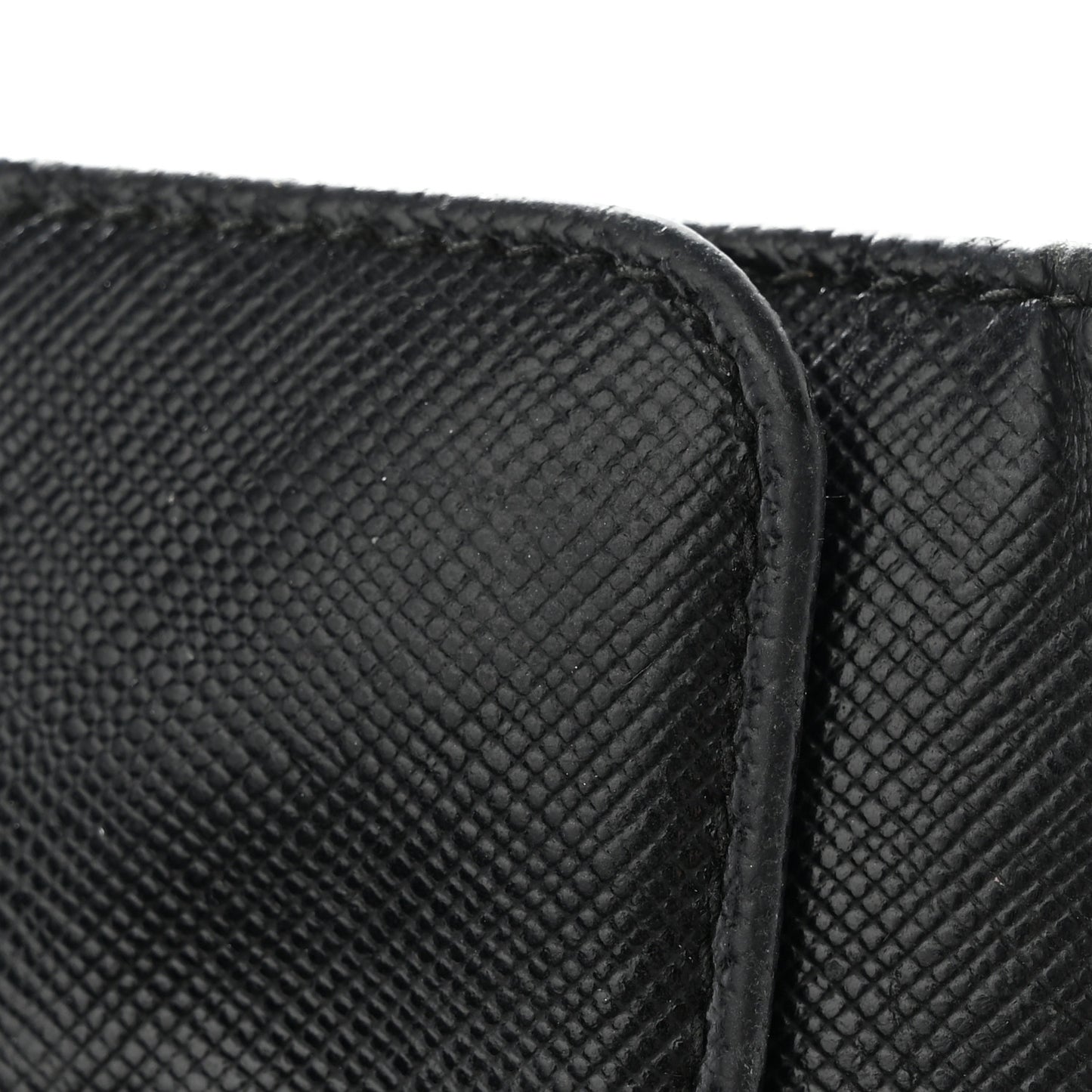 Saffiano Metal 6 Key Holder Black
