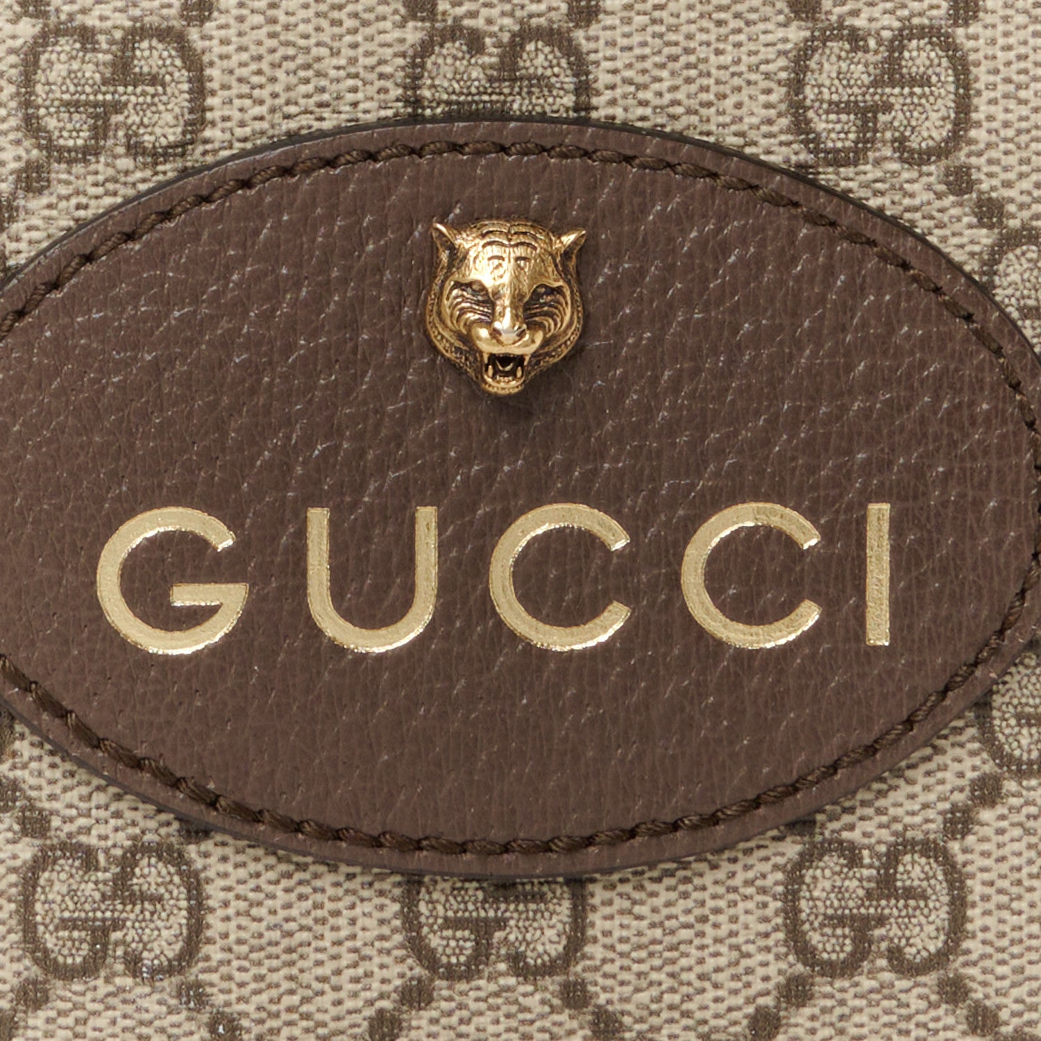 Gucci GG Supreme Monogram Web Neo Vintage Shoulder Bag Beige New Acero Crop 9 of 12