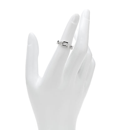 Cartier 18K White Gold Signature Ring 50 5.25 2 of 5