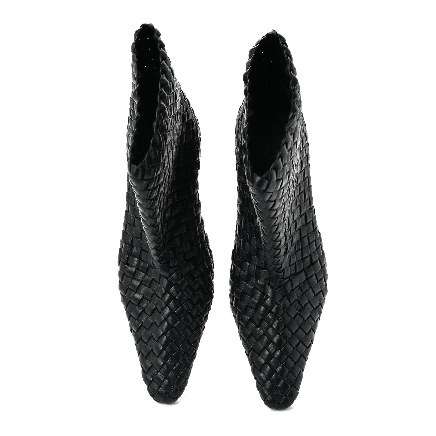 Bottega Veneta Nappa Intrecciato Ankle Boots 36 Black 5 of 11