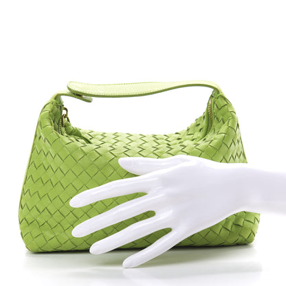 Bottega Veneta Nappa Intrecciato Large Cosmetic Case Mela 2 of 7