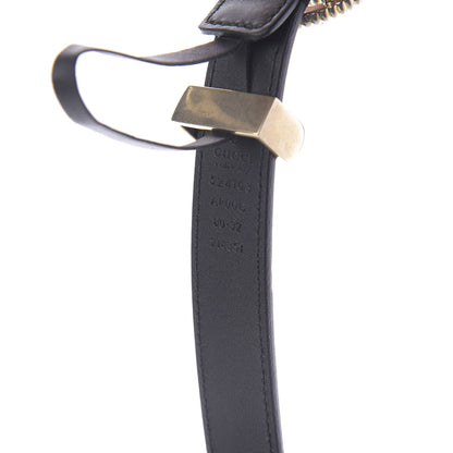 Gucci Moon Calfskin Torchon Double G 25mm Belt 80 32 Black 8 of 8