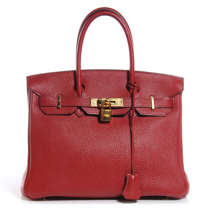 Hermes Togo Birkin 30 Rouge Garance 1 of 10