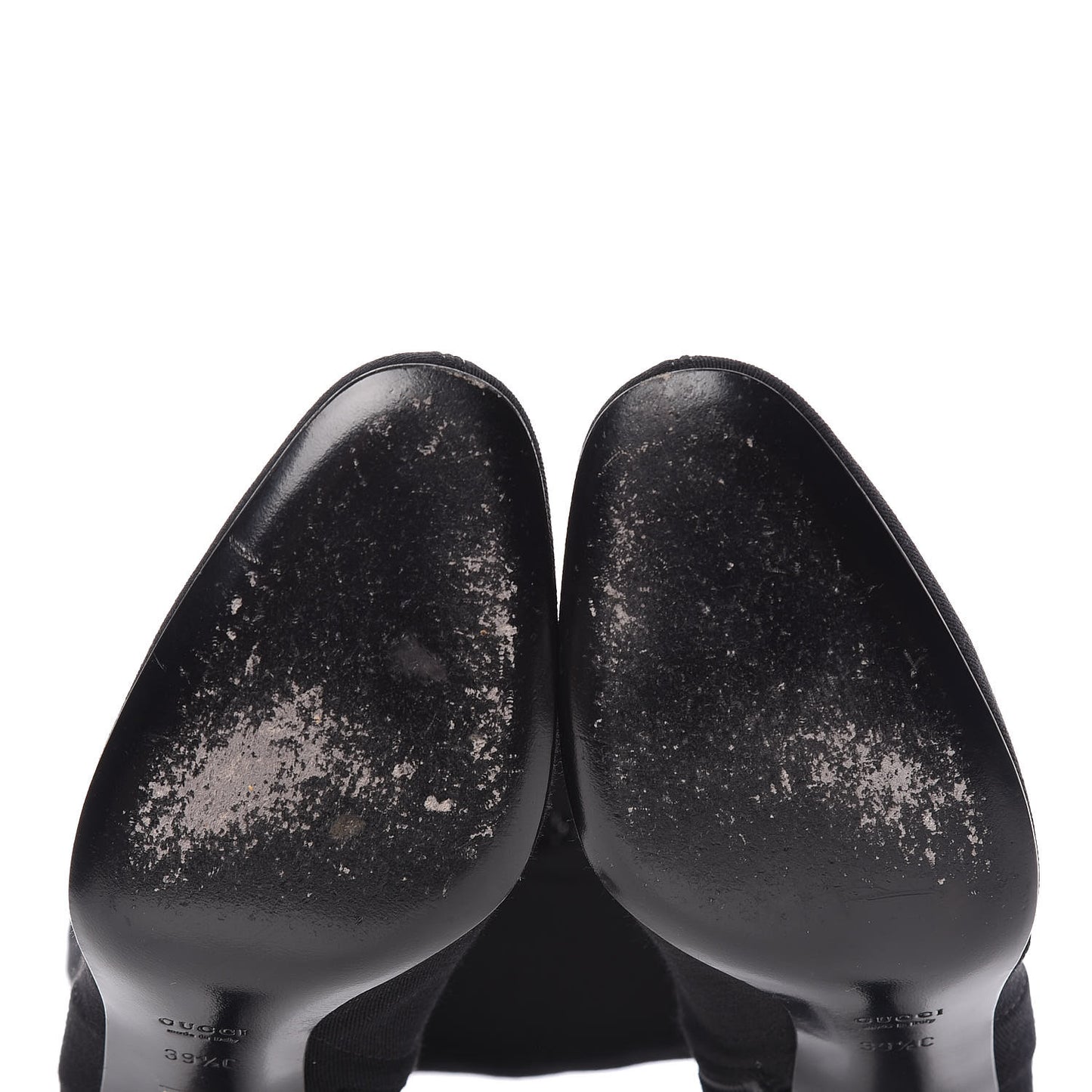 Canvas Web D Ring Knee High Boots 39.5 Black