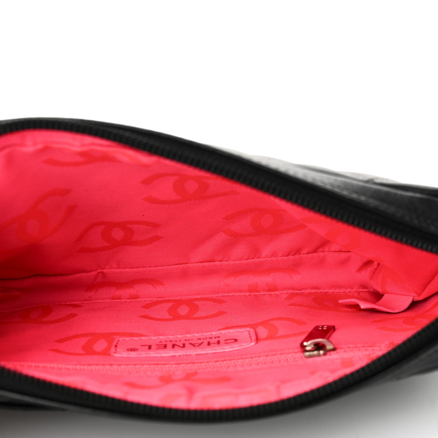 Chanel Calfskin Quilted Cambon Pochette Black 5 of 10