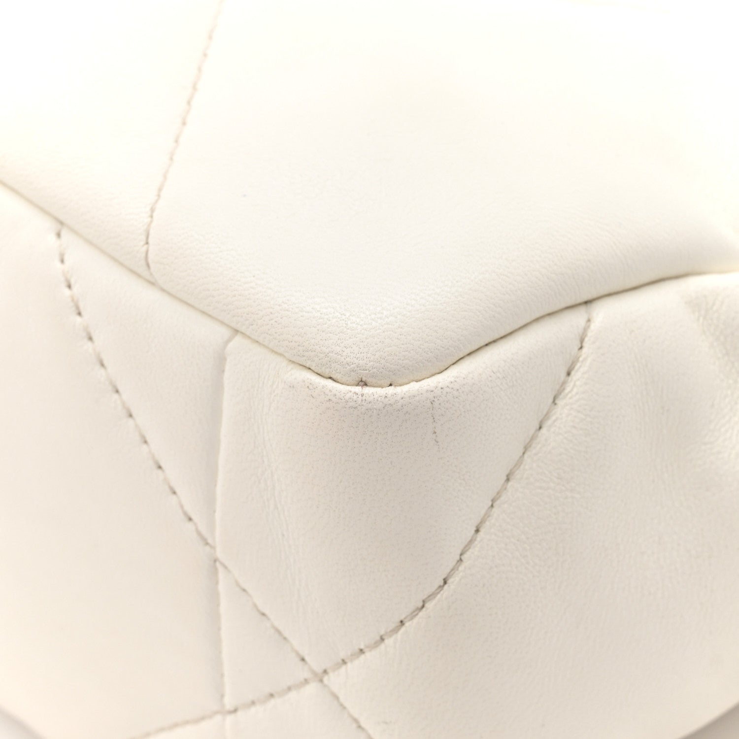 Chanel Lambskin Quilted Medium Chanel 19 Flap White 13 of 16