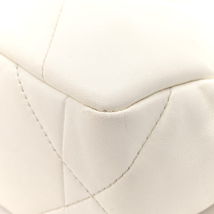 Chanel Lambskin Quilted Medium Chanel 19 Flap White 13 of 16
