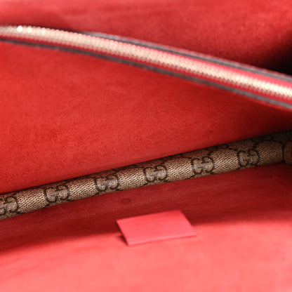 Gucci GG Supreme Monogram Small Dionysus Shoulder Bag Red 5 of 14