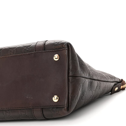 Gucci Guccissima Medium Abbey Tote Dark Brown 10 of 12