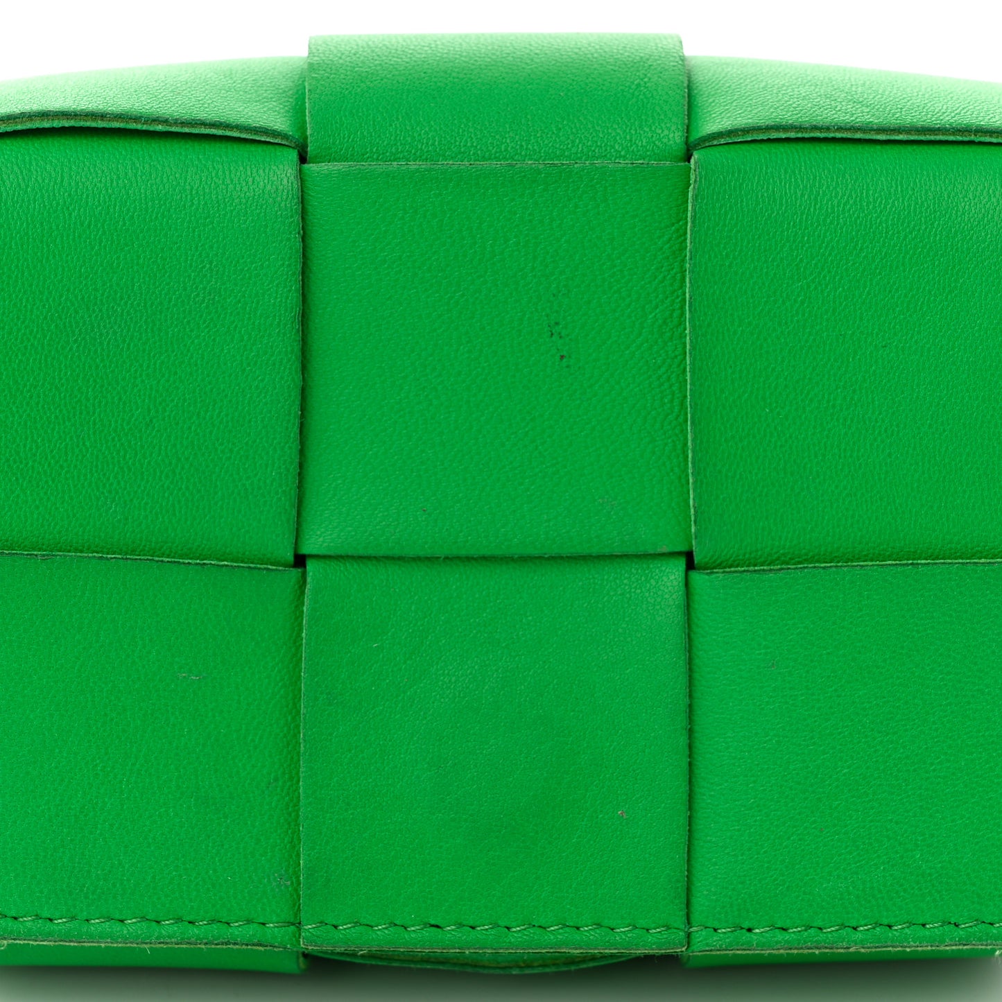 Lambskin Maxi Intrecciato Extra Mini Cassette Crossbody Bag Parakeet