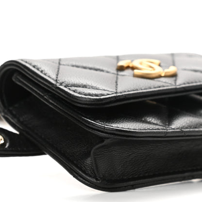 Chanel Goatskin Quilted Flap Waist Belt Bag 9 of 11