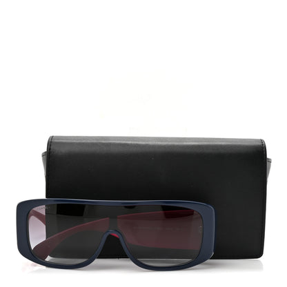 Chanel Acetate Shield Sunglasses 71466-A Blue Pink 8 of 8