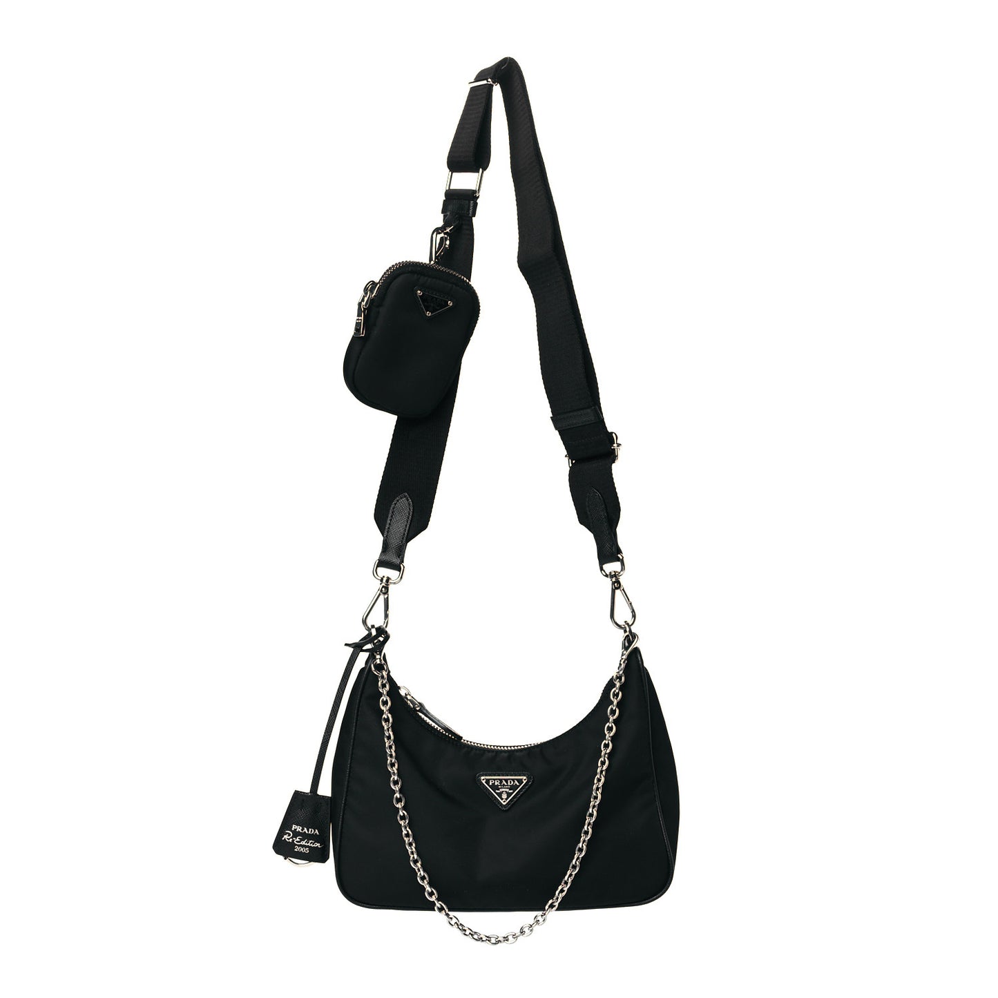 Nylon Re-Edition 2005 Shoulder Bag Black
