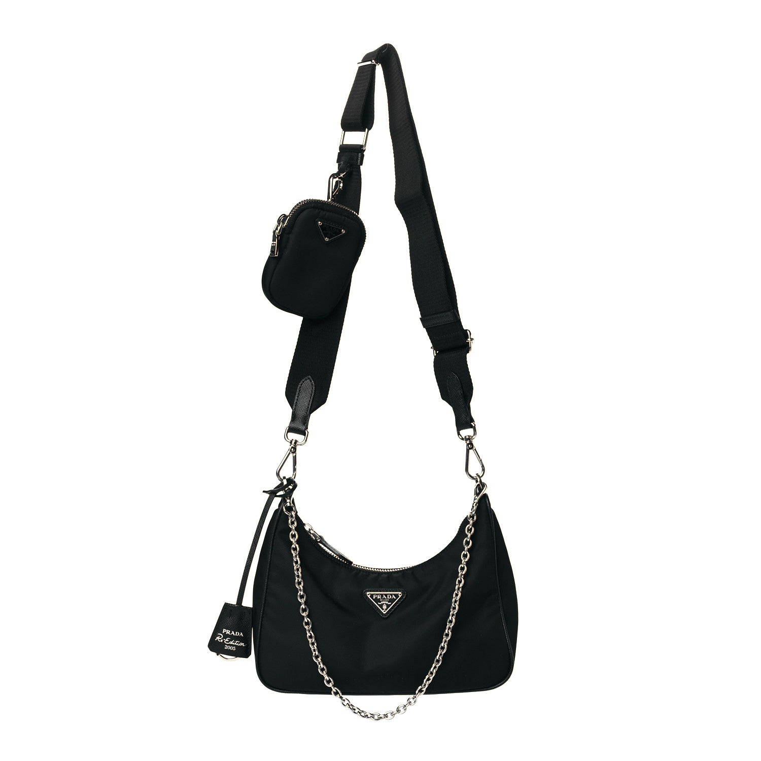 Prada Nylon Re-Edition 2005 Shoulder Bag Black 1 of 12