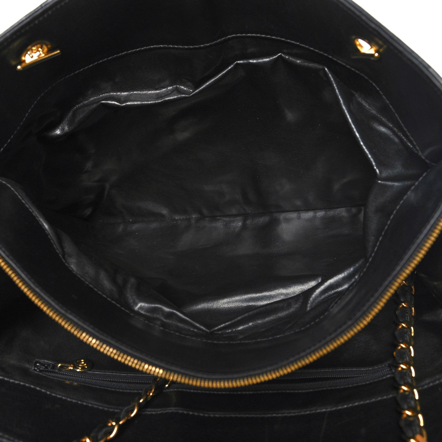 Chanel Calfskin Stitched XL Weekender Black 5 of 17