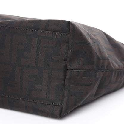 Fendi Nylon Zucca Medium Roll Tote Tobacco 7 of 11
