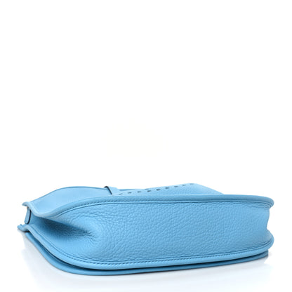 Hermes Taurillon Clemence Evelyne III PM Celeste 4 of 10