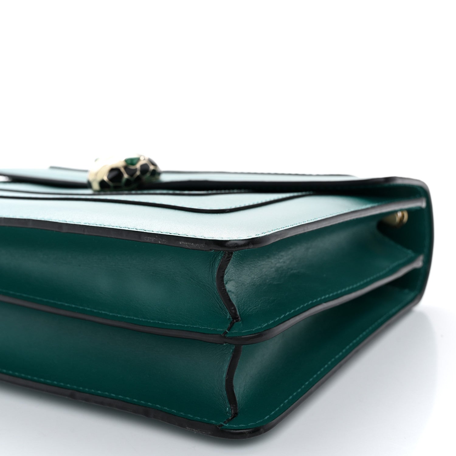 Bulgari Calfskin Serpenti Forever Shoulder Bag Emerald Green 12 of 15