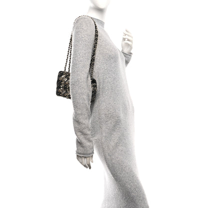 Chanel Sequin Mini Rectangular Flap Gold Silver 2 of 11