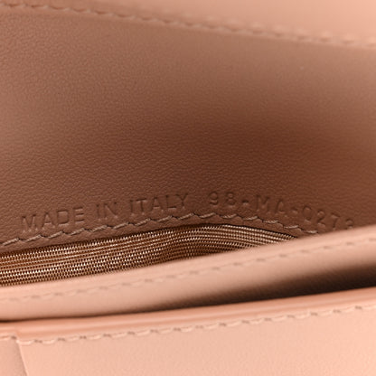 Christian Dior Grained Calfskin Supple Cannage Caro Dahlia Wallet Rose Des Vents 9 of 12