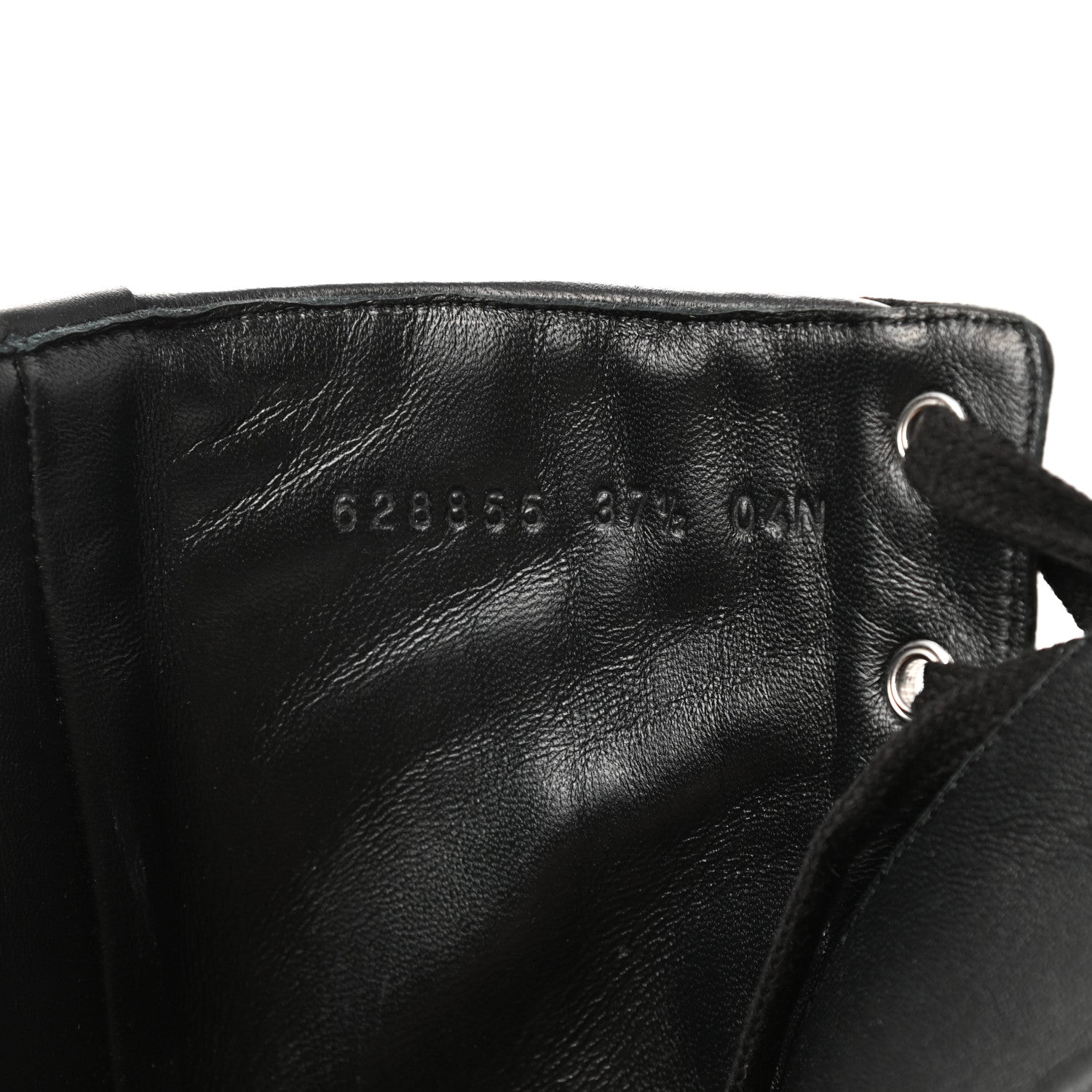 Gucci Nappa Frances GG Matelasse Platform Combat Boots 37.5 Black 7 of 9