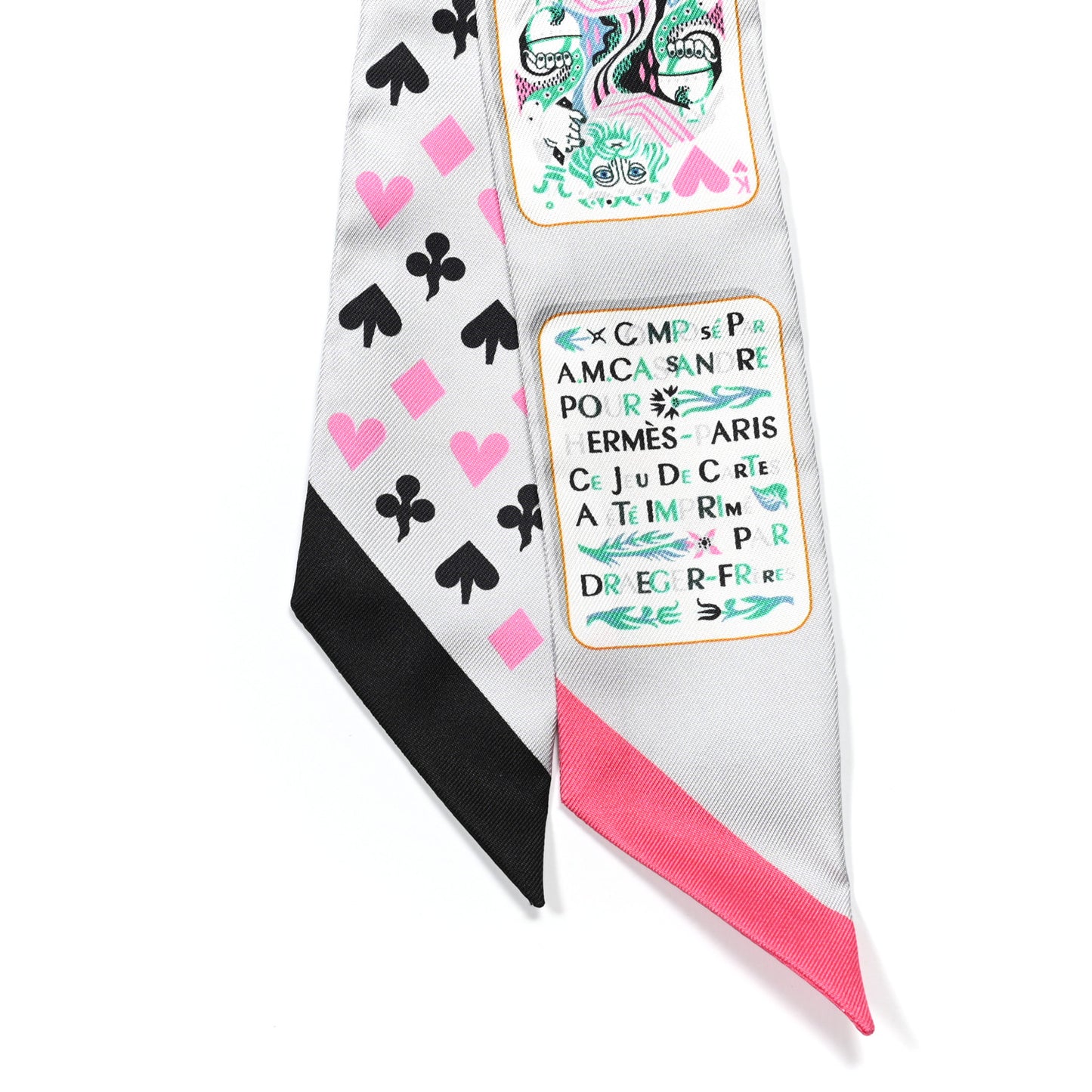 Silk Jeu de Cartes Twilly Gris Perle Rose Black