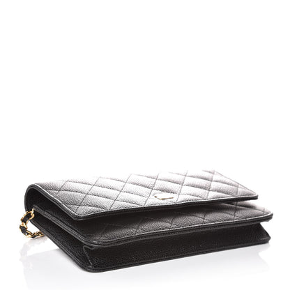 Chanel Caviar Quilted Wallet On Chain WOC Black 4 of 9